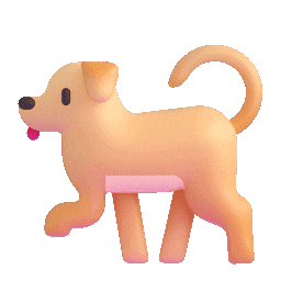 Emoji of a dog