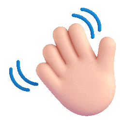 Emoji of a waving hand